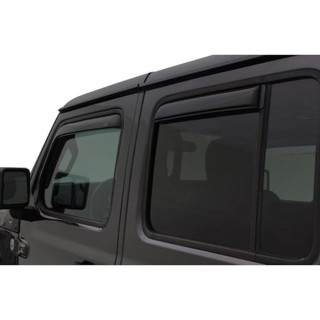 Ventshade Rainguards, Low Profile, In-Channel, Smoke, Acrylic, Set Of 4 194811