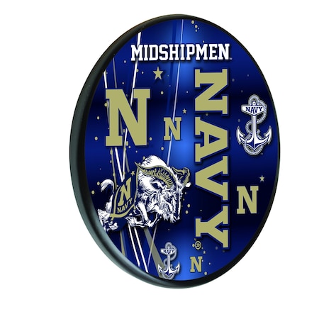 Holland Bar Stool Co US Naval Academy 13" Solid Wood Sign WSgnPBlkUSNavA