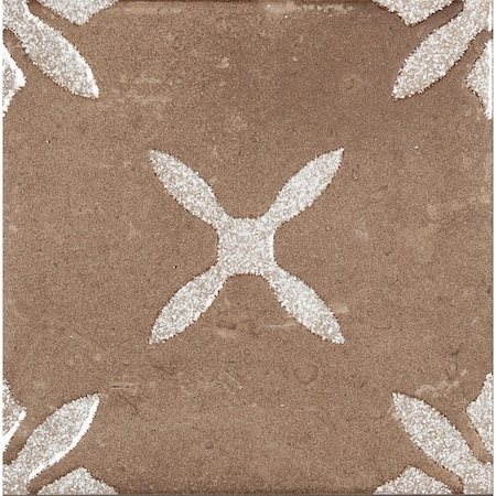 Apollo Tile Palmera 9x9 Terracotta Brown Porcelain Floral Square Wall and Floor Tile (6.96 sq ft/case), 13PK APLCAT88CHCFLW