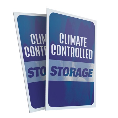 Signmission Climate Controlled Storage, Plastic Signs Only 24 Inch x 36 Inch, Corrugated Plastic, 2PK CSB-2436-2PACK-30364