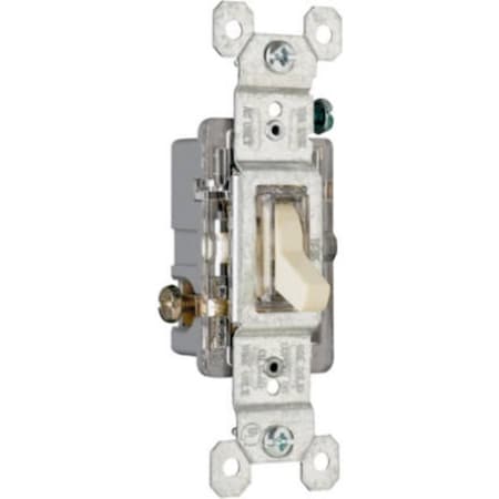 Legrand TradeMaster 660ISLG Switch, 15 A, 120 V, Thermoplastic Housing Material, Ivory 660ISLGCC10