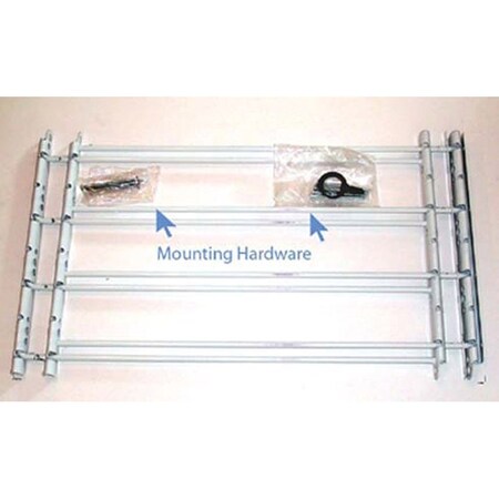 John Sterling 1130 Series Window Guard, 24 to 42 in W, 14 in H, Steel, White, 12-1/2 in Bar 1134