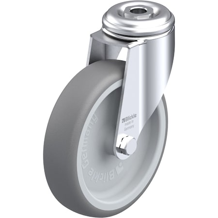Blickle Kingpin Swivel Caster, TPR, 5", 265 lb. LKRA-TPA 126G