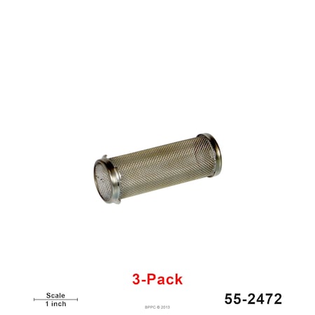 Bedford Precision Parts Outlet Filters, 30 Mesh, Short Replaces Graco 238443, 3PK 55-2472