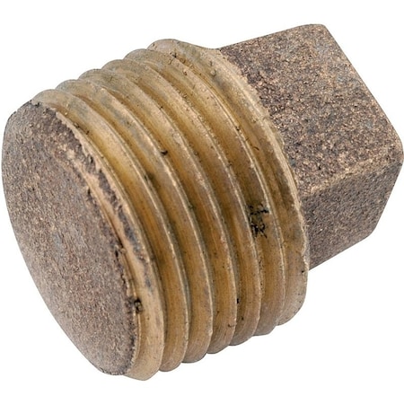 Anderson Metals Solid Pipe Plug, 1/4 in, IPT, Brass 738114-04