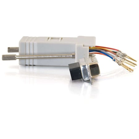 C2G RJ45 / DB9M MOD ADPTR GREY - SIMPLIFIES THE CONNECTION OF DUMB TERMINALS TO A CE 2945