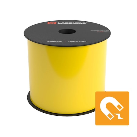 Labeltac Magnetic Supply 4in x 25ft LT4/Pro X, Yellow LT401M