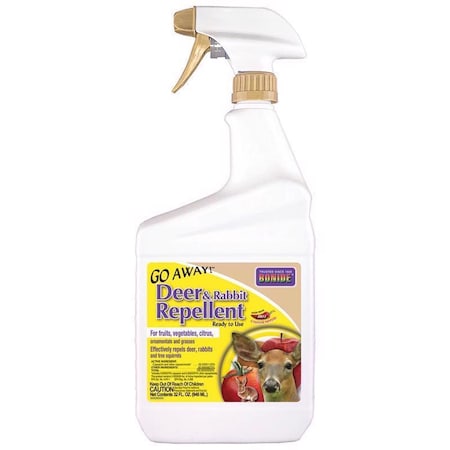 Bonide Go Away Animal Repellent Liquid For Deer and Rabbits 32 oz 2306