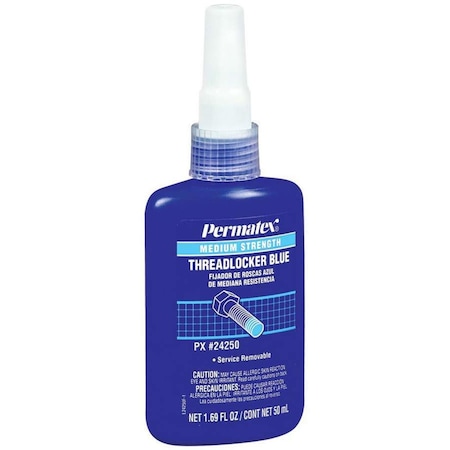Permatex 50 ml Medium Strength Thread Locker Bottle, Blue PEX24250