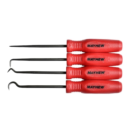 Mayhew Tools 4 Pc Micro Hook & Pick Set 31098