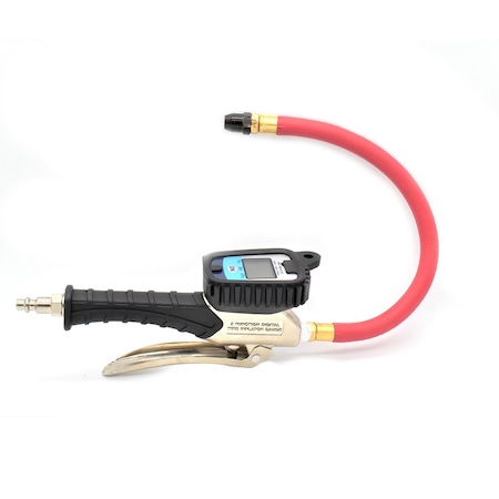 Interstate Pneumatics Inflator Chuck with Digital Tire TF8000 Inflator with Straight-in Tapered Chuck TF8146