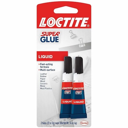 Loctite Super Glue, Clear, 0.07 fl oz 1363131