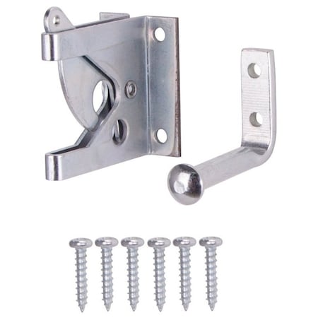 Prosource Gate Latch, 3/8 in Bolt Head, 2 in L Bolt, Steel, Zinc 33199ZCX-PS