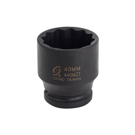 Sunex 3/4 in Drive 26Mm 12-Point Thin Wall Impact Socket 440MZT