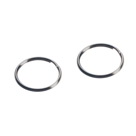 Hillman 1 1/2 in. D Tempered Steel Silver Split Rings/Cable Rings Key Ring 701406