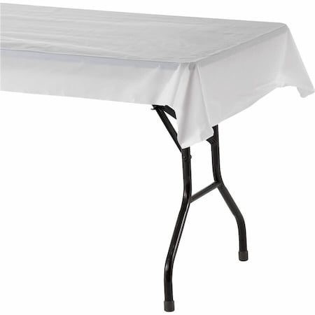 Genuine Joe Banquet Plastic Tablecovers - 300' x 40 White, 6PK GJO10324CT