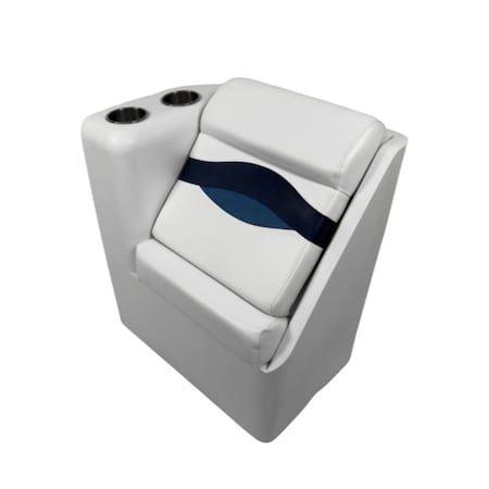 Horizon Mfg Elite Series Left Radius Lean Back White/Navy/Blue 3217-AADK