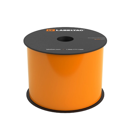 Labeltac LabelTac 4 and Pro Model High Performance 10-Year Vinyl Supply 3in x 150ft, Hi-Vis Orange LT321HP