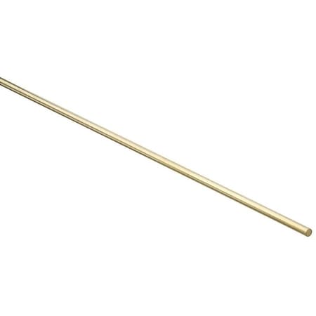 Stanley Stanley Hardware 215244 Smooth Rod, 36 in L, 1/4 in Dia, Brass N215-244