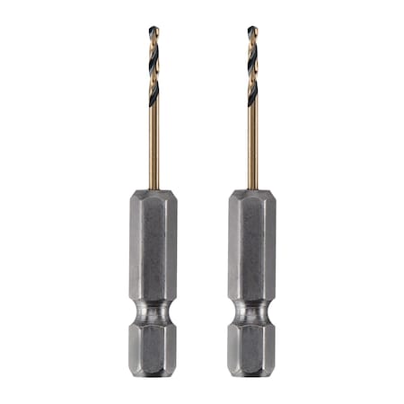 Dewalt Drill Bit, 2" L, High Speed Steel, PK2 DWA5004
