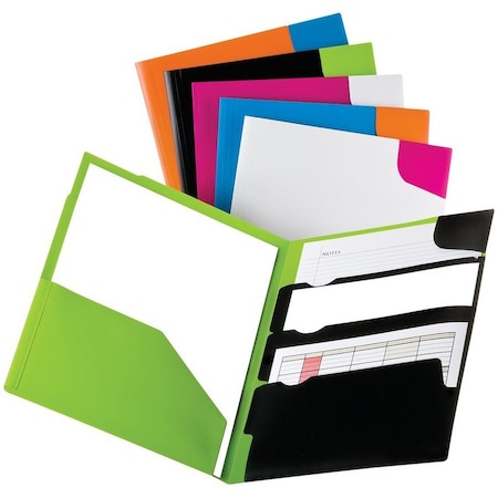 Oxford Pocket Folder, Assorted Twisted Twin Colors, 25PK 99839