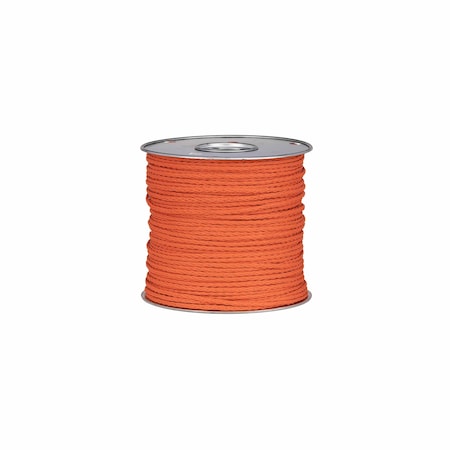 Ty-Flot Diamond Hollow Braid, 1/4 in, Orange Rope ROPE14OR