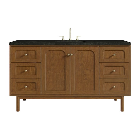James Martin Vanities Laurent 60" Single Vanity, Honey Oak w/ 3 CM Phantome Eclos Top 545-V60S-HNO-3PHT