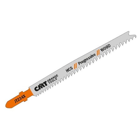 Cmt JIG SAW BLADES WOOD/THIN&THICK (HCS) 4-1/2inx 8-12TPI (5-PCS.) JT234X-5