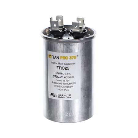 Diversitech 25 MFD 370V Round Capacitor TRC25