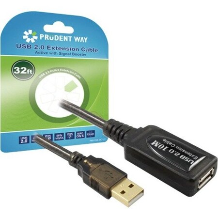 Prudent Way Usb 2.0 Extension Cable 32 Ft PWI-USB-EXT-32
