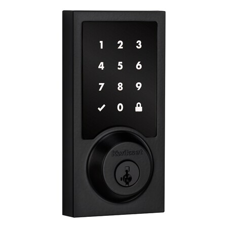 Kwikset Touchscreen Deadbolts Matte Black 918CNTZW700-514S