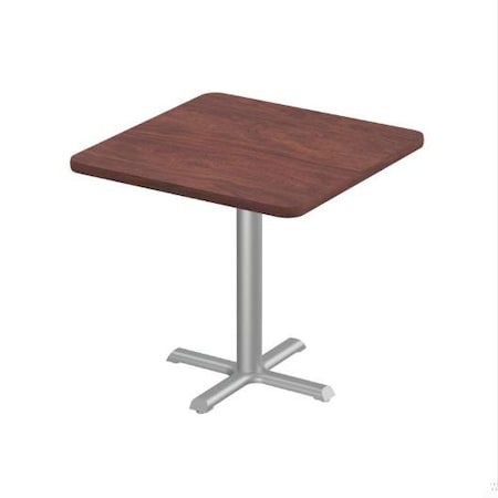 Correll Square Cafe Table, 24 in W, 24 in L, 29 in H, Particleboard Top, Mahogany SXT24S-20-98-20