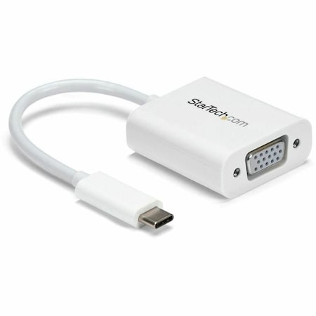 Startech.Com USB-C to VGA adapter - USB Type-C to VGA Video Converter - White CDP2VGAW