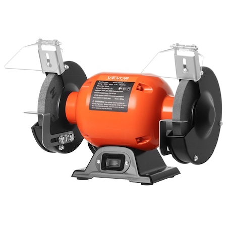 Vevor Bench Grinder 6-inch Bench Grinder 250W 1750RPM Low-Speed Table Grinders MD150-4