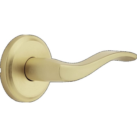 Kwikset Sedona Lever Passage Door Lock with 6AL Latch and RCS Strike Satin Brass Finish 720SEL-4