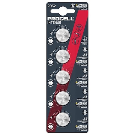 Procell Coin Cell Battery, 260 mAh, PK20 CR2032