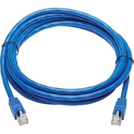 Eaton Tripp Lite Series Cat6a 10G Snagless F/UTP Ethernet Cable RJ45 M/M, PoE, CMR-LP, Blue, 10 ft. N261P-010-BL