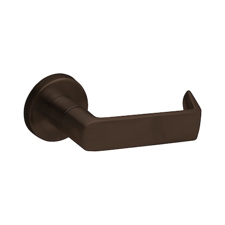 Schlage Grade 1 Mortise Half Dummy Trim Lock, Non-Keyed, 06 Lever, A Rose, Dark Oxidized Satin Bronze Oil R L0170 06A 613