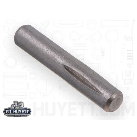 Huyett Type H Grooved Pin, 300 Stainless Steel, 0.156 in Dia x 0.154 in Small End Dia x 1.000 in Length GPS-0156-1000-H