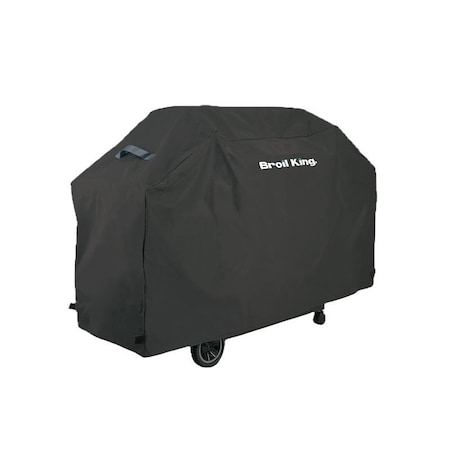 Broil King Select Series Grill Cover, 58 in W, 21-1/2 in D, 46 in H, Polyester/PVC, Black 67487