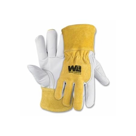 Wells Lamont Premium Leather MIG Welding Gloves, Goatsking, Large, Gautlet Cuff, A2, 6PK 815-Y3032L