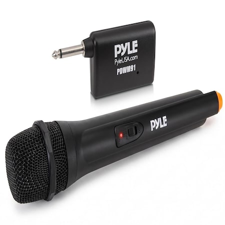 Pyle Portable VHF Wireless Microphone System, Black PDWM91