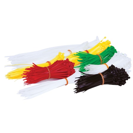 Performance Tool 1000-Piece Nylon Cable Zip Ties Assortment 1943