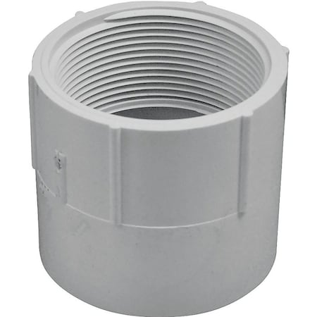 Genova LASCO 435025BC Pipe Adapter, 212 in, Slip x FIP, PVC, SCH 40 Schedule 435025-BC