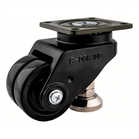 Foot Master Plate Caster, Nylon, 108mm H GDLD75ASFNYNBLK