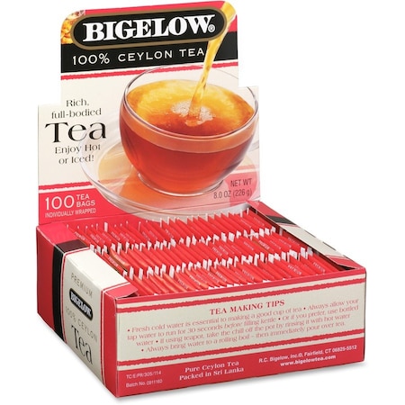 Bigelow Premium Blend Ceylon Black Tea, Assorted, 100PK BTC00351
