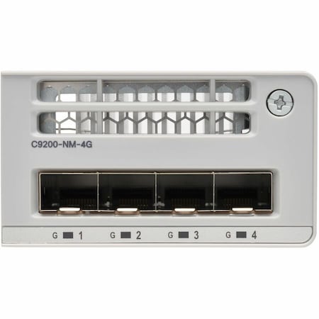 Cisco Cisco 4 x 1G/10G Network Module - For Data Networking10 Gigabit Ethernet - 10GBase-X - 4.0 x Expansion Slots C9200-NM-4X=