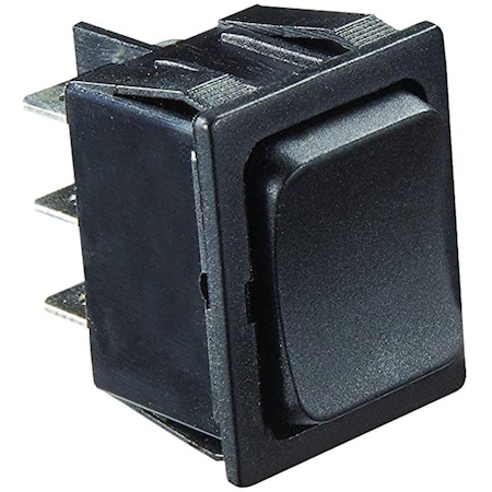Rv Designer 0.87 in. 5A Momentary On, Off Momentary on DPDT Cut-out Black Rocker Switch RVDS471