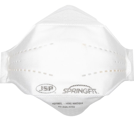 Jsp Premium N95 Flat Fold Disposable Respirator, 10PK 272-RPD421N95