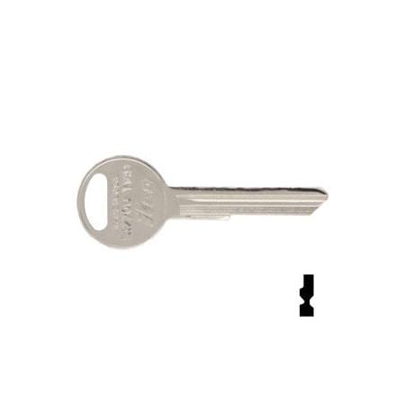 Ilco Unican Chrysler Key Blank Y149-NP, 10PK S1770U
